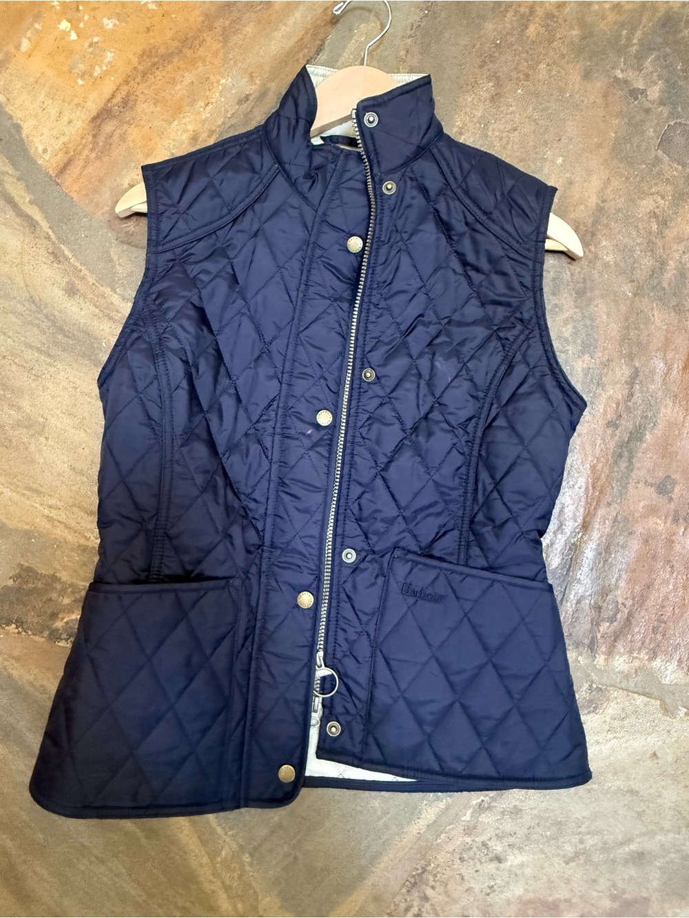 Barbour Women’s Navy Quilted Vest US 6